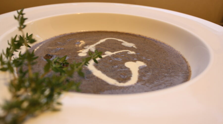 Creamy mushroom soup