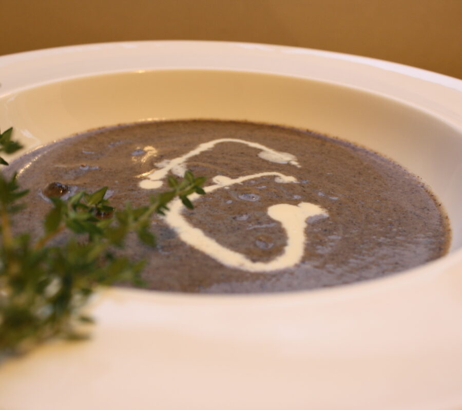 Creamy mushroom soup