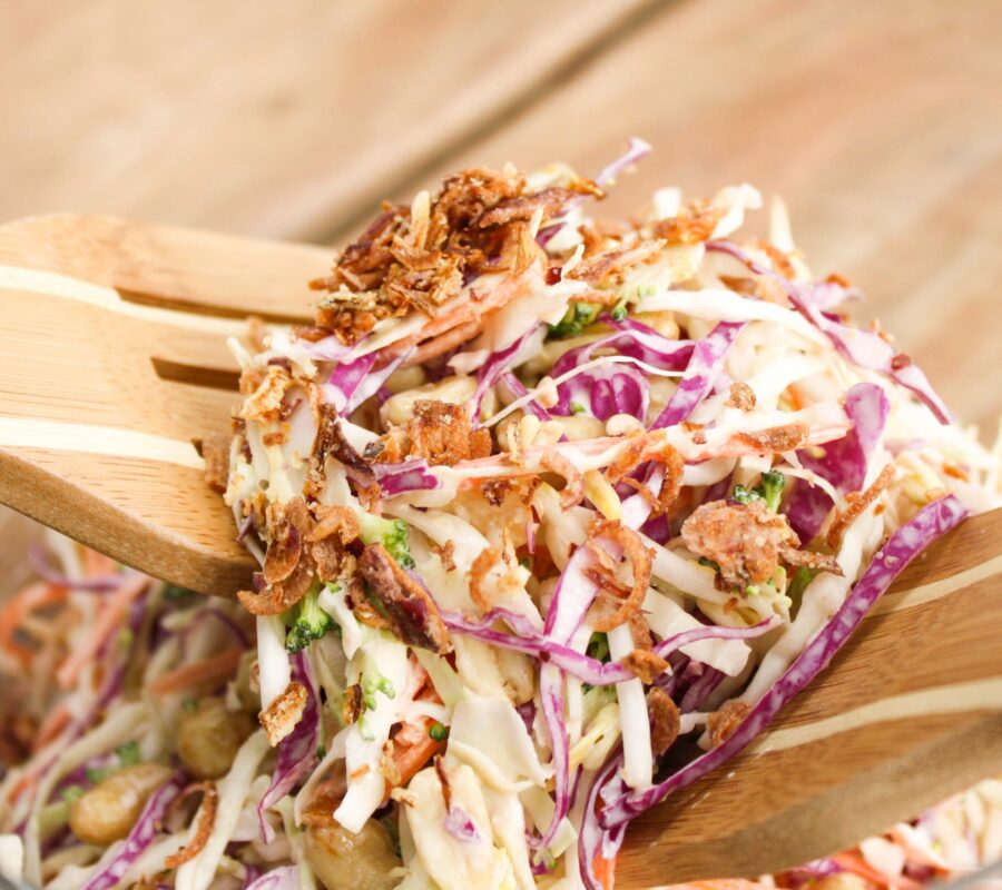 Coleslaw with wasabi dressing | The Fare Sage