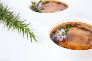 Rosemary creme brûlée