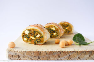 Spinach, chickpea and sweet potato sausage rolls | The Fare Sage