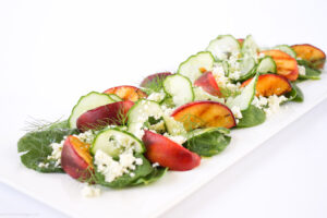 Salad of grilled peach, ricotta and fennel | The Fare Sage