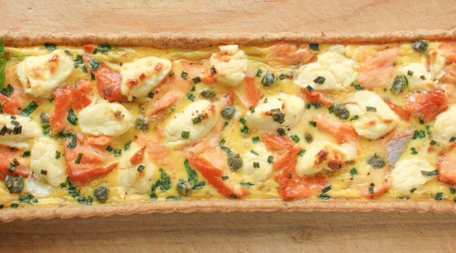 Smoked salmon tart | The Fare Sage