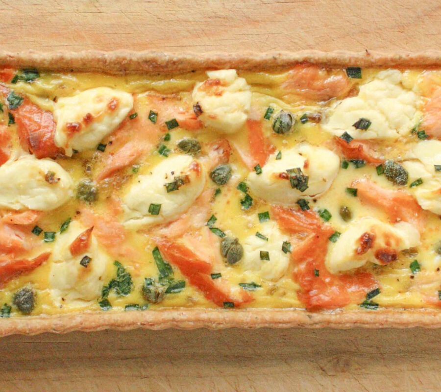 Smoked salmon tart | The Fare Sage